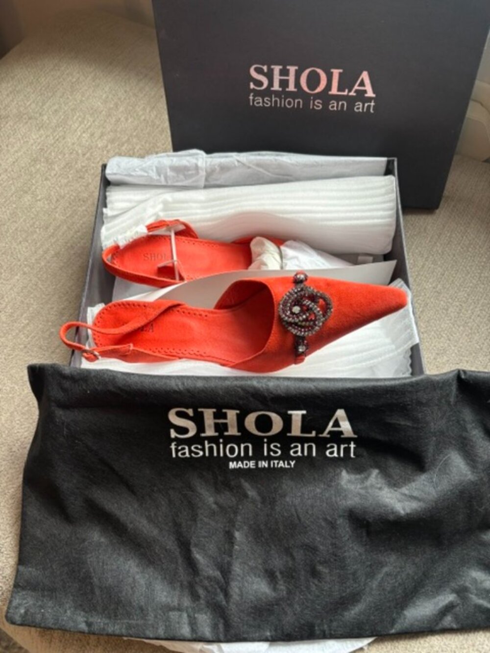 Stunning STOLA Suide High Heels - NWT